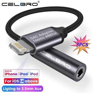 iphone 호환 3 5 MM 헤드폰 잭 어댑터 8pin ~ 3.5mm Aux 오디오 케이블 15 14 Plus 13 Pro Max 12 Mini 11