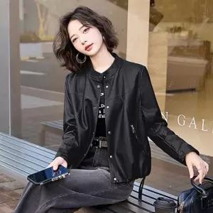 마킷4 여사친 가을 캐주얼 라이더 고급스런 가죽 PU 자켓 JEN3