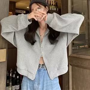 양털자켓 카라 집업 투웨이 크롭 자켓 점퍼