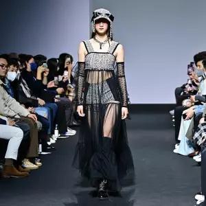 [곽현주컬렉션] 23SS See-through Bustier Dress