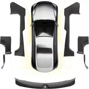 3W Model 3 히그랜드 도어 실 프로텍터 2024 2026 앞뒤 리어 범퍼 트렁크 진입 가드 엣지 TPE 맞춤형 액세서리 Model 3 2024-2026|