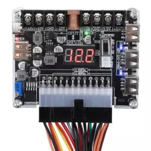 Diymore 20/24 핀 ATX 전원 공급 장치 브레이크 아웃 보드 및 아크릴 케이스 Only board