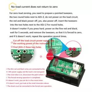 M430 DC 0-100V 10A 50A 100A 디지털 볼트미터 암페어미터 듀얼 LED Red Blue 10A