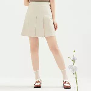 [로엠] 린넨라이크 플리츠 스커트 (RMWHD24R54-T)