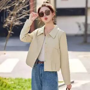 마킷3 가을 여성용 재킷 가죽 고급스런 쇼트 PU 자켓 숄카라 JEN3