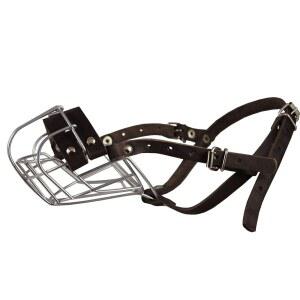 Dogs My Love 금속 와이어 바스켓 강아지 입마개 퍼그 둘레 27.9cm 길이 5.7cm