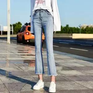 데일리 청바지 부츠컷 나팔바지 데님팬츠 S XL 흑청 스판 데님 와이드 부츠컷 히든밴딩