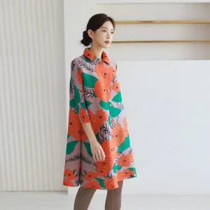 플라라 (88까지)플라워파티버튼플리츠원피스