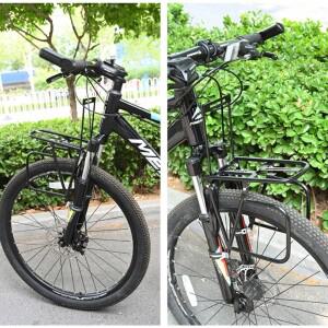 자전거 캐리어 가방 러기지 선반 브래킷 하중 지지 15kg 자전거 앞 랙 스틸 사이클링 캐리어 자전거 선반