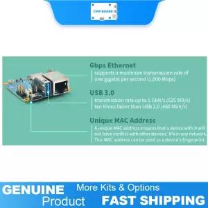 NanoPi NEO3는 기가비트 이더넷을 하는 Rockchip RK3328 칩셋을 탑재하고 1GB2GB RAM 옵션을 제공하며 네트