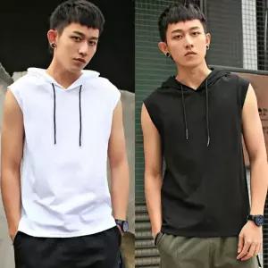 [모로엠]남성 여름 후드 민소매 티셔츠 ON TS5 QWFH30DL_P425950920