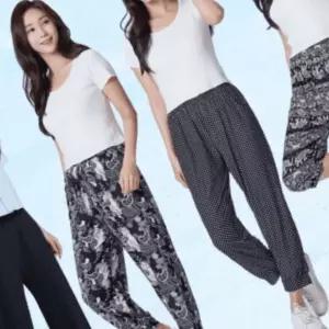 여름 4종 기능성 쿨링 팬츠 UV차단 7부 9부 와이드 밴딩 스판 플리츠 냉감바지