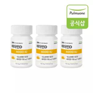 풀무원 비타민D 400IU 9g x 60정(60일분) 3세트