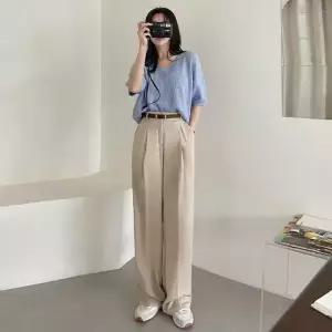 [코코블랑] 쿨썸머 투데이 와이드 슬랙스