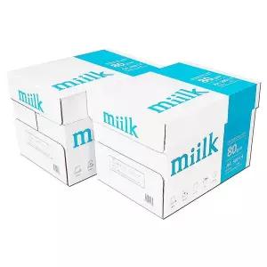 [miilk]밀크 A4 복사용지 A4용지 80g 2000매 2BOX