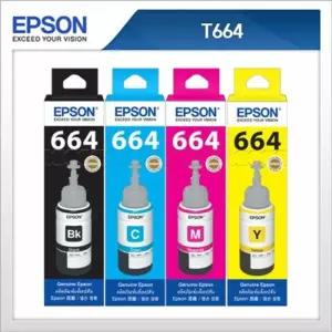 T664(4색)세트 엡손정품잉크 T6641 T6642 T6643 T6644