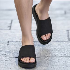빠르미쇼핑 국산 키높이슬리퍼 남성 푹신한 쿠션 벨크로 슬리퍼 5.5cm
