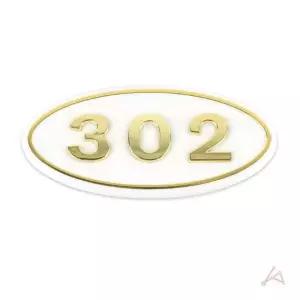화이트 번호판 아파트호실판 호수 302호 우편함 입체 호실명판 (WFGTI2B)