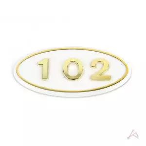 101호 우편함 호수 번호판 화이트 입체 아파트호실판 호실명판 (WFGTI28)