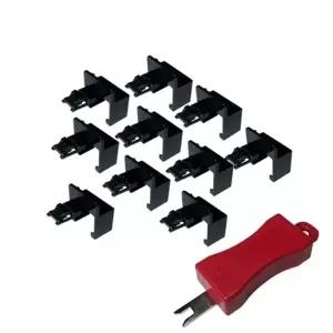 라인업시스템 LANSTAR LS-LKPG 랜 포트락 (블랙, 10개, LS-LKPG-BK)