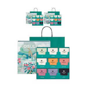 오설록 차의 정원 9종, 3입, 3개 + 쇼핑백