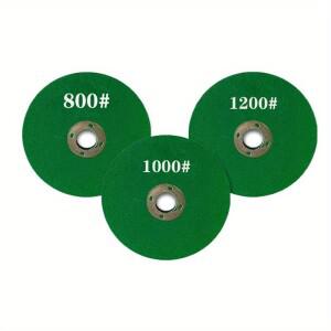 앵글그라인더용 3개 레진 연삭 휠 100mm 연마석 녹 제거 800  1000