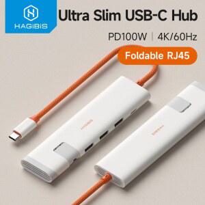 USB랜포트 하기비스 USB 허브 SSD용 방열 외장 RJ45 도킹 HDMI 멀티포트 SPLITTER 4K 노트북 스테이션