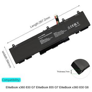 HP EliteBook X360 830 G7 G8 CX03XL 노트북 배터리 HSTNN-IB9G L78551-005 L77624-421