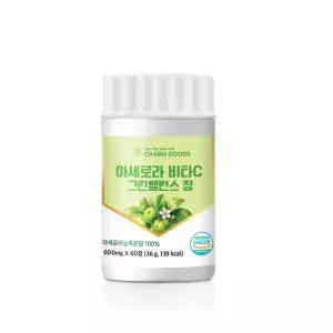 프랑스산 그린 아세로라 농축분말 비타민C 600mg 60정