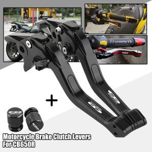 혼다 호환 CB650R CB -2024 바이크 오토바이 브레이크 클러치 레버 3D 숏 조절식 및 타이어 밸브 캡