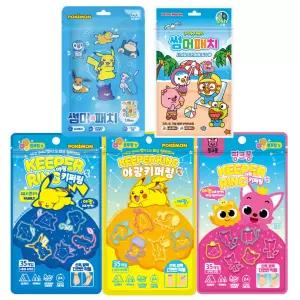 포켓몬,뽀로로 썸머패치 140매입, 키퍼링 35매입,썸머스피너