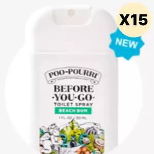 푸푸리 화장실 탈취제 욕실 공간향기 휴대용 30ml X15 BNS