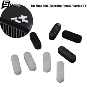 Xbox 360 / One/one S 시리즈 X 콘솔 고무 피트용 4Pcs 미끄럼 방지 슬림 하우징 보호 커버