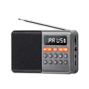 ACRO 5.0V TF카드 USB 재생 대용량 충전 배터리 휴대용 라디오 AFR-101