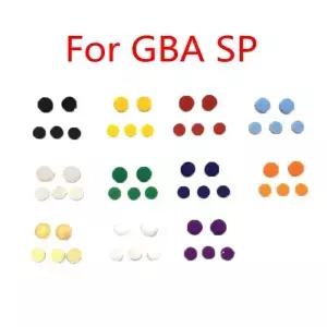 1-10 세트 GBA SP 나사 먼지 플러그 커버 용 교체 쉘 하우징 고무 패드 Gameboy Advance