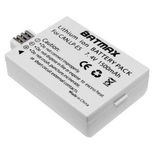 캐논 EOS 반란군 XS, T1i, 1000D, 키스 X3,X2, F용 1500mAh LP-E5 배터리 2팩