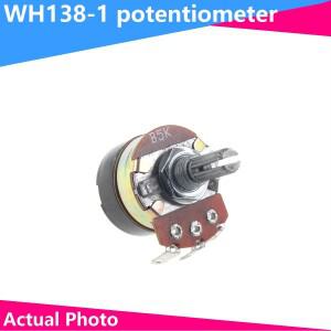 2PCS WH138-1 스위치 전위차계 길이 가변 저항 속도 조절기 20mm B5K B10K