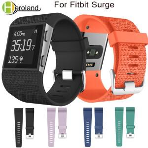 [호환품]Fitbit Surge 스트랩 시계 밴드 용 스포츠 실리콘 교체 손목 스마트 호환 조정 팔찌 패션 액세서리