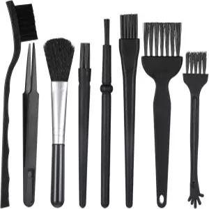 8 PCS 컴퓨터 청소 키트 정전기 방지 브러시 전자 먼지 노트북 키보드 카메라 미니 키트블랙