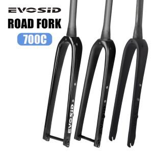 [호환품]풀카본 파이버 그래블 로드 자전거 포크 700C 쓰루 액슬 리지드 내부 케이블 라우팅 디스크 브레이