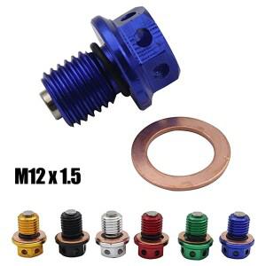 M12xP1.5 Yamaha YZF-R3 MT-03 MT-25 YZ250 XT250X WR250R Serow 용 마그네틱 오일 드레인 플러그 볼트 나