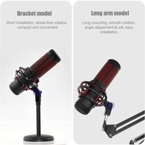 Hyperx Quadcast 호환 마이크 어댑터용 M09K - 3/8인치  1/4인치 커넥터 스탠드 및 붐 장착 장치