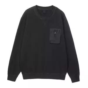 Nau 가먼트다잉 립 배색 포켓 스? 맨투맨 Dark Gray 1NUTSS3905DY 502764 [매장상품]