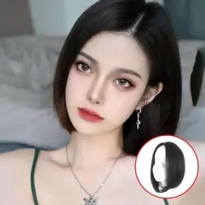 [룽스_64]여성 시스루 실핀 뱅 스타일 통 단발 가발