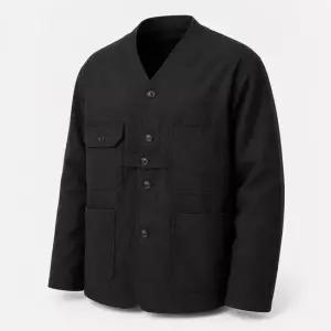 22FW 엔지니어드가먼츠 남성 플리스 가디건 자켓 22F1D034 DZ041 BLACK