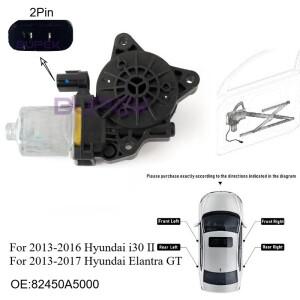 2013- 현대 i30 II 엘란트라 아반떼 GT 전동 윈도우 레귤레이터 전동 부품 82450A5000용 전면 좌측 파워 글