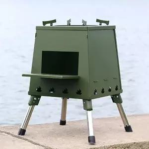 해피캠핑 접이식 화목난로 35x47cm 우드스토브 화로대