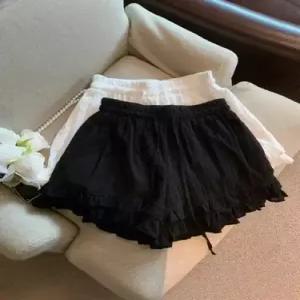 팬츠 캐주얼 핫팬츠 반 봄여름 프렌치 와이드 A라인 여자반바지 레이스 ible2