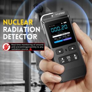 FNIRSI GC-02 가이거 카운터 핵 방사선 검출기, X-선, γ-선, β-선 방사선 검출기, 충전식 개인 선량계