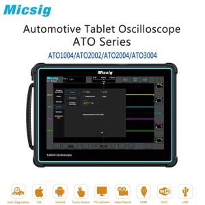 Micsig 자동차 진단 오실로스코프 ATO 시리즈 1004/2002/2004/3004 100MHz-300MHz 2/4채널 8비트 수직 해상